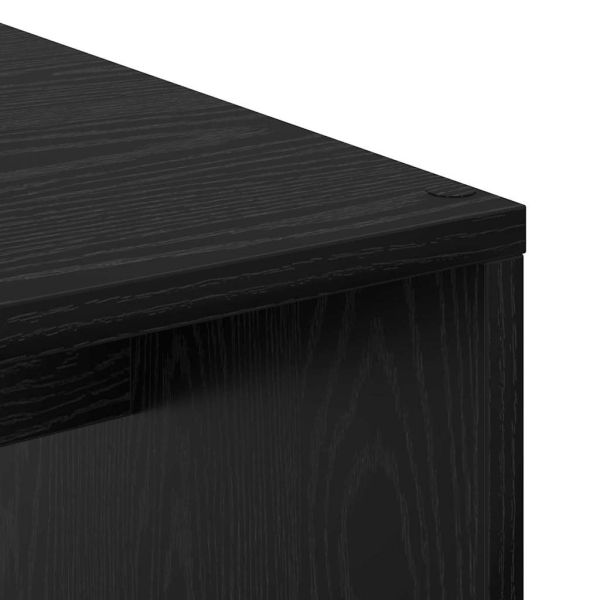 Бюро с рафт Черния дъб 102 x 50 x 124 см Инженерно дърво