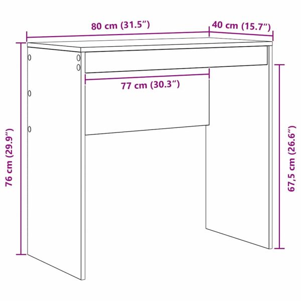 Бюро Сонома дъб 80 x 40 x 76 см