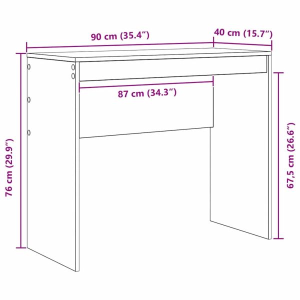 Бюро Сив Сонома 90 x 40 x 76 см