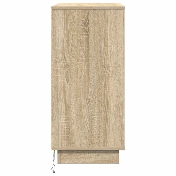 LED конзолна маса Дъб сонома 71 x 34,5 x 75 см