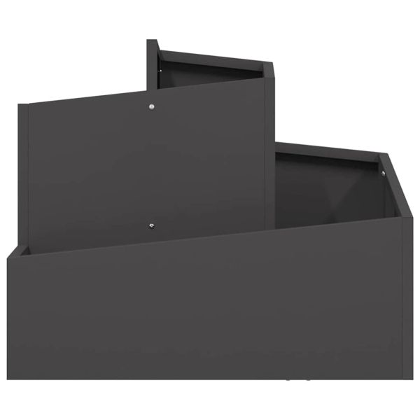 Градинска саксия Черно 60 x 60 x 50 см