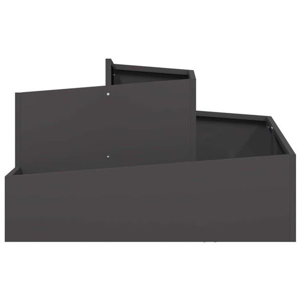 Градинска саксия Черно 80 x 80 x 50 см