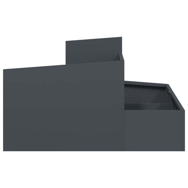 Градинска саксия Антрацит 80 x 80 x 50 см