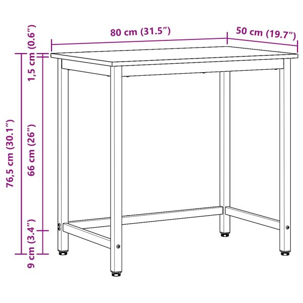 Маса Старо дърво 80 x 50 x 76,5 см