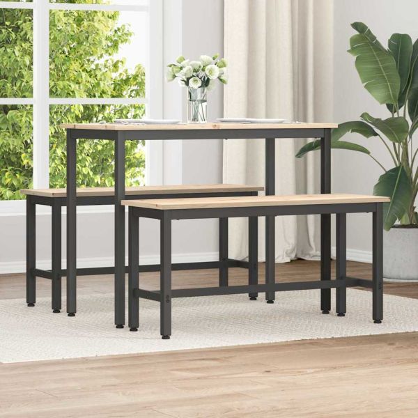 Трапезарни пейки 100 x 32,5 x 49 см 2 бр.