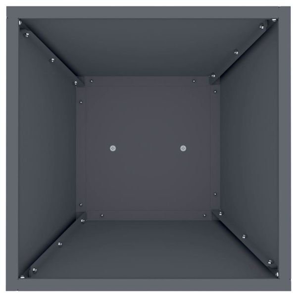Саксия с колона 2 бр. Антрацит 35 x 35 x 73 см