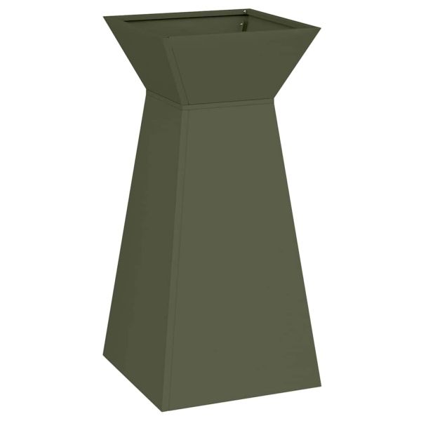 Саксия с колона Маслиненозелено 35 x 35 x 73 см