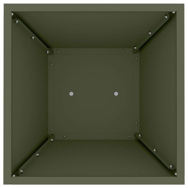 Саксия с колона Маслиненозелено 35 x 35 x 73 см