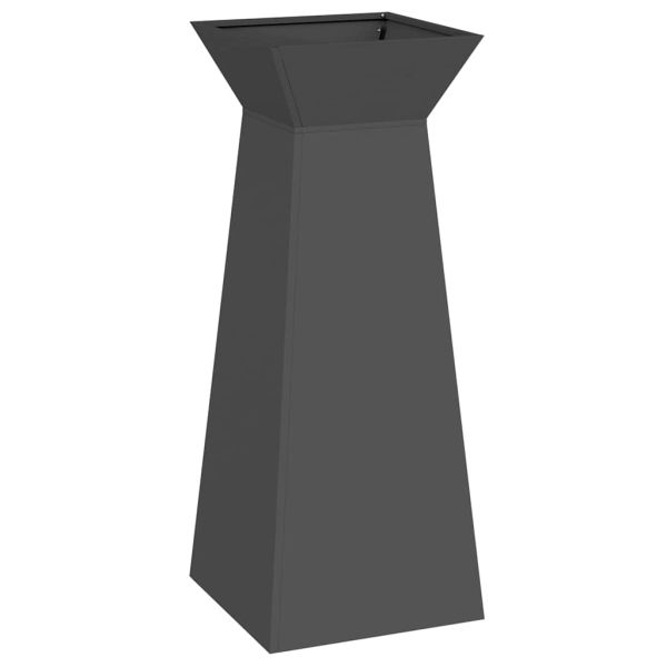 Саксия с колона Черно 40 x 40 x 100 cm