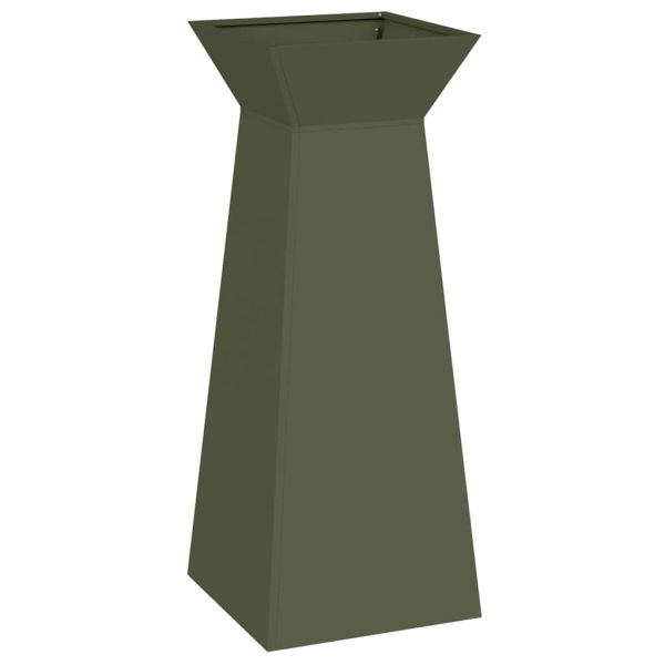 Саксия с колона Маслиненозелено 40 x 40 x 100 cm