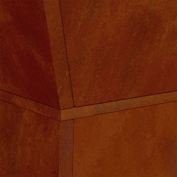 Саксия с колона Ръждясало 40 x 40 x 100 cm