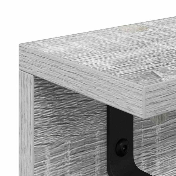 Стенен закачалка за палта Сив Сонома 60 x 10,5 x 10,5 см