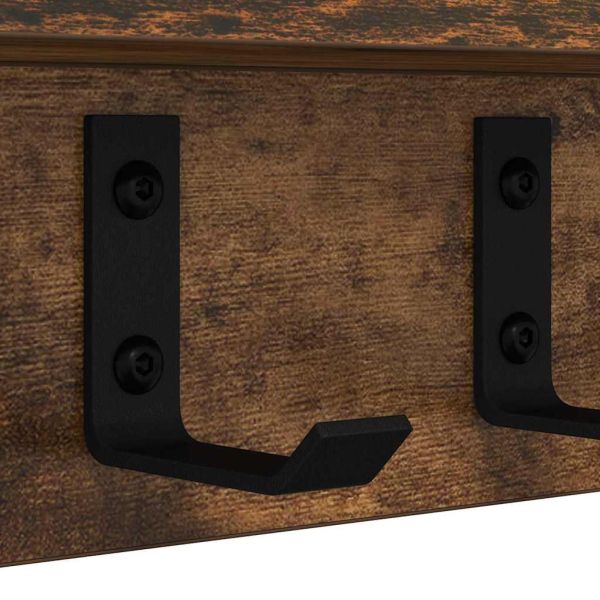 Стенен закачалка за палта Димян дъб 80 x 10,5 x 10,5 см