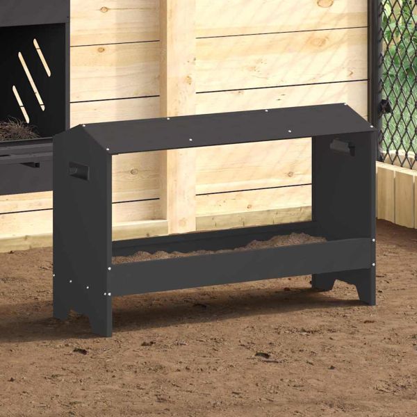 Хранилка за пилета Черно 81 x 32 x 53,5 см