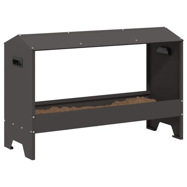 Хранилка за пилета Черно 81 x 32 x 53,5 см
