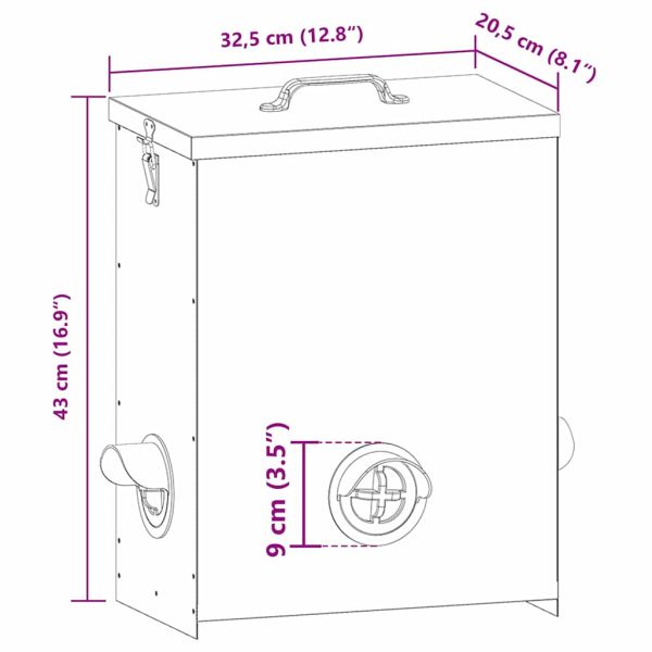 Кокошарник Черно 32,5 x 20,5 x 43 см 25 kg