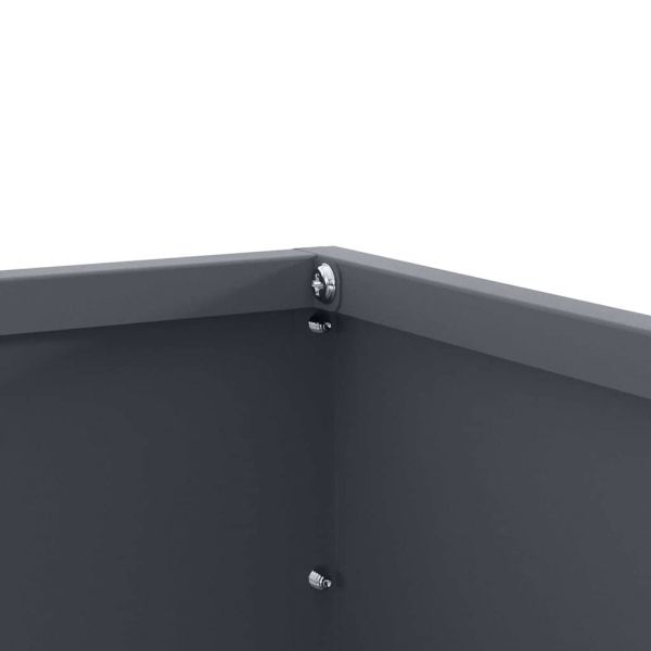 Ограда за трева 60 x 60 x 13 см Стомана Антрацит