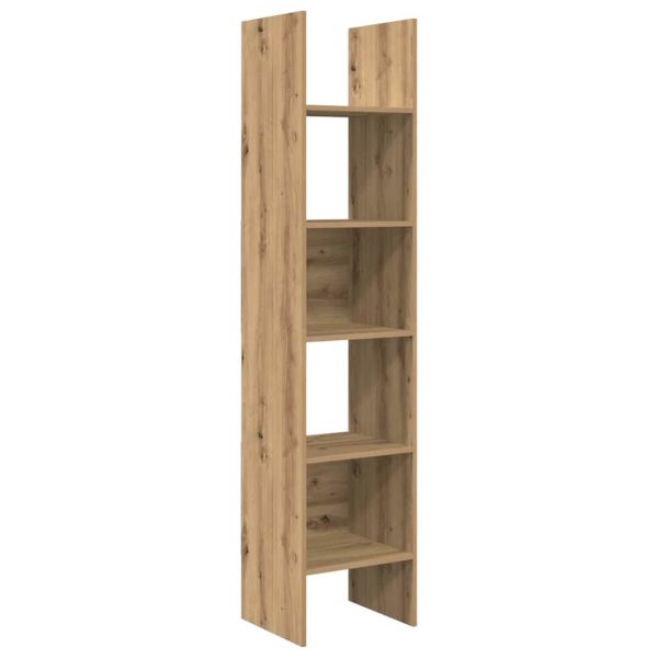 Шкаф за книги 5 нива 40 x 35 x 180 см Инженерна дървесина Дъб