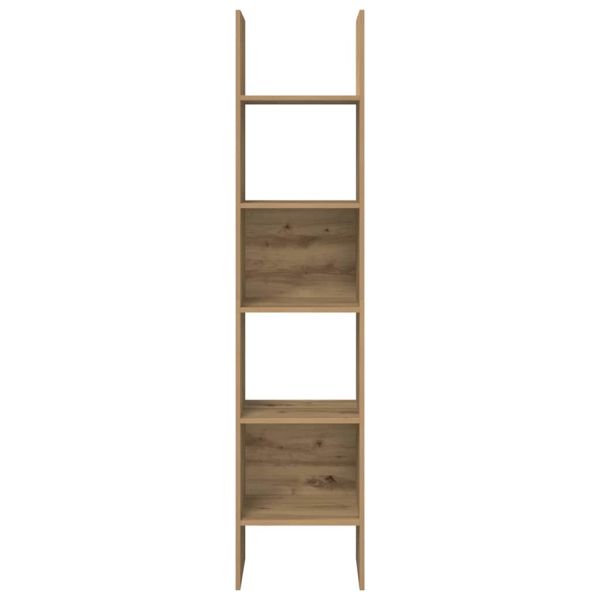Шкаф за книги 5 нива 40 x 35 x 180 см Инженерна дървесина Дъб