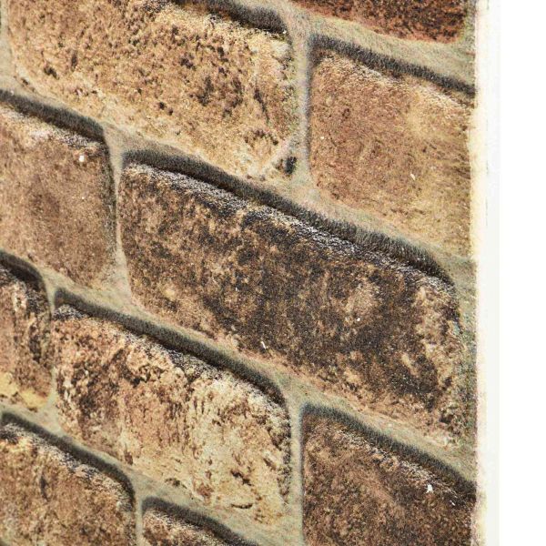 Стенни панели 10 pcs Тъмен пясък 100 x 50 cm EPS пяна