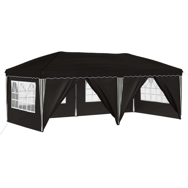 Поп-ъп парти палатка 575 x 288 x 245 см Черно