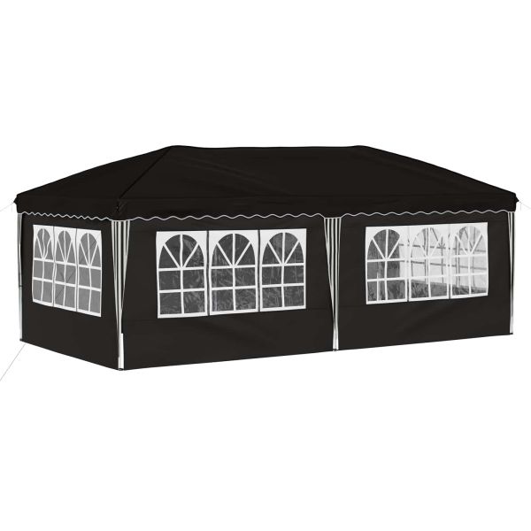 Поп-ъп парти палатка 575 x 288 x 245 см Черно