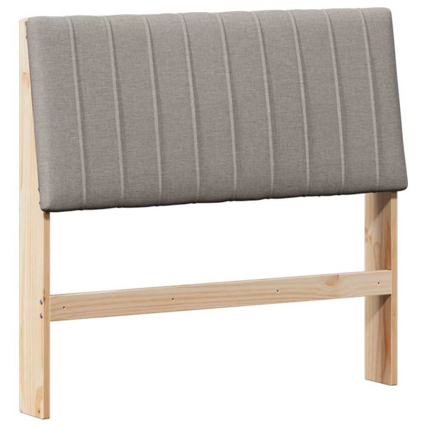 Тапицирана табла Таупе 100 cm Солидно борово дърво