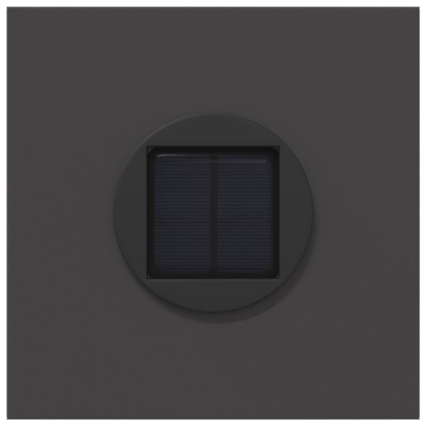Соларна LED светлина за пътека 2 pcs Черно