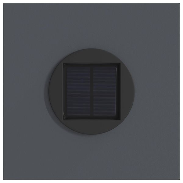 Соларна LED светлина за пътека 2 бр. Топло бяло 18 x 18 x 50 см