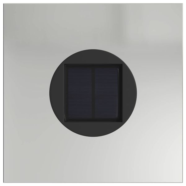 Соларна LED светлина за пътека 2 бр. Топло бяло 18 x 18 x 80 см
