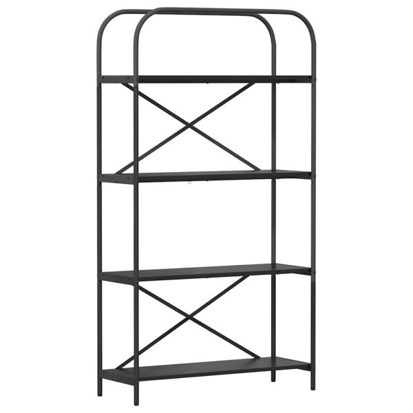 Рафт за книги 4 нива 80 x 30 x 146 см Инженерна дървесина