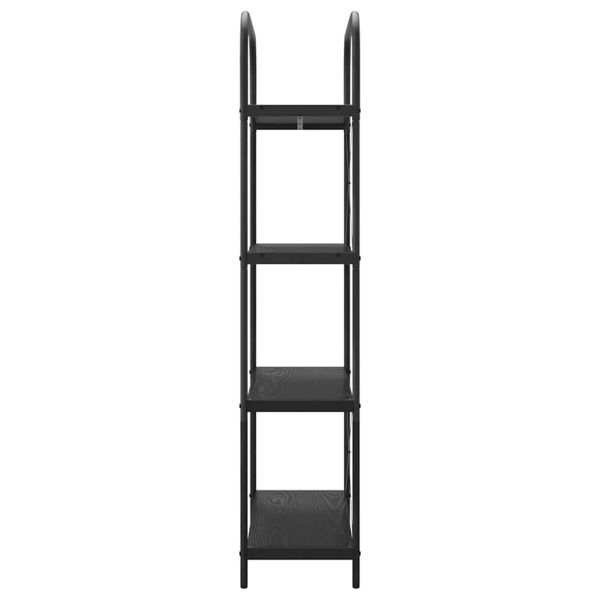 Рафт за книги 4 нива 80 x 30 x 146 см Инженерна дървесина