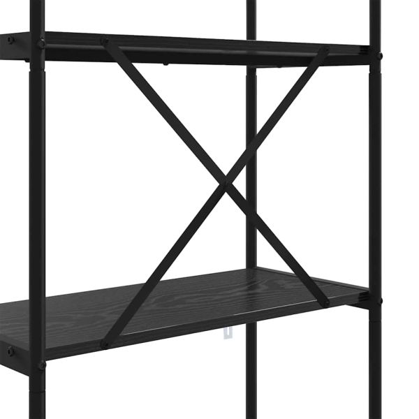Рафт за книги 4 нива 80 x 30 x 146 см Инженерна дървесина