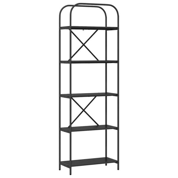 Рафт за книги 5 нива 60 x 30 x 183 см Инженерна дървесина