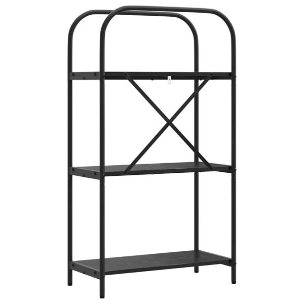 Рафт за книги 3 нива 60 x 30 x 109 см Инженерна дървесина