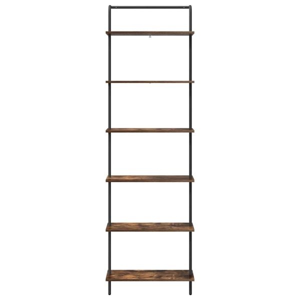 Рафт за книги 6 нива 60 x 24 x 203 см Инженерна дървесина