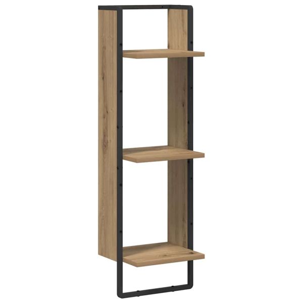 Стенен рафт Монтиране на стена Дъб 30 x 25 x 100 cm