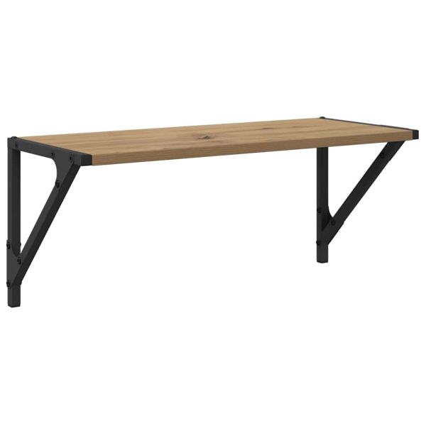 Стени за рафтове Монтиране на стена 2 бр. Дъб 60 x 25 x 25,5 cm