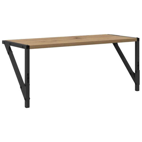 Стени за рафтове Монтиране на стена 2 бр. Дъб 60 x 25 x 25,5 cm