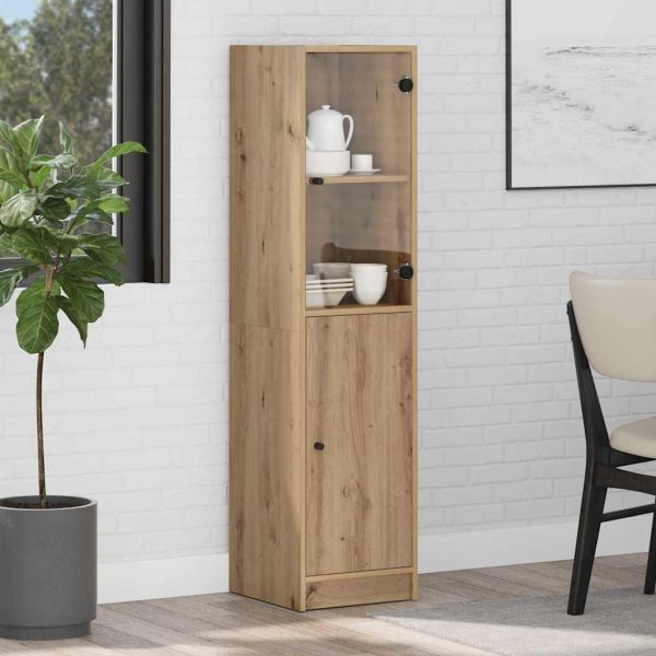 Висок шкаф Дъб 35 x 37 x 142 см Инженерна дървесина