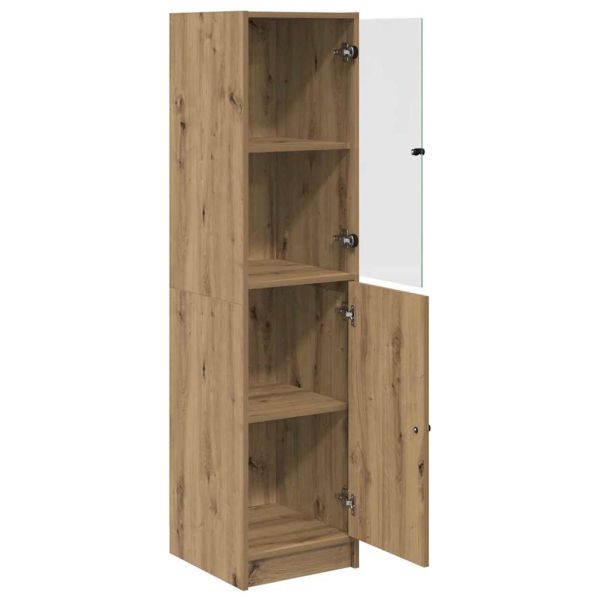 Висок шкаф Дъб 35 x 37 x 142 см Инженерна дървесина
