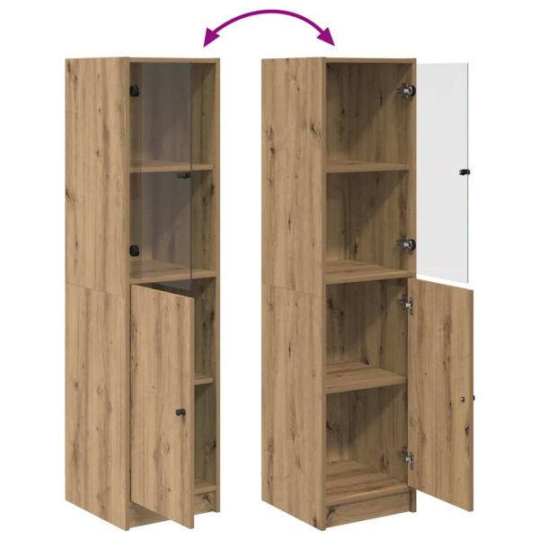 Висок шкаф Дъб 35 x 37 x 142 см Инженерна дървесина