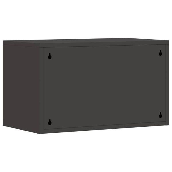 Стенен шкаф за гараж Черно 60 x 33 x 35 см