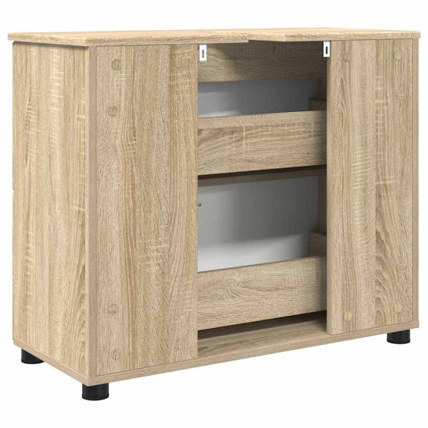 Шкаф за баня Сонома дъб 76,5 x 35 x 64 см