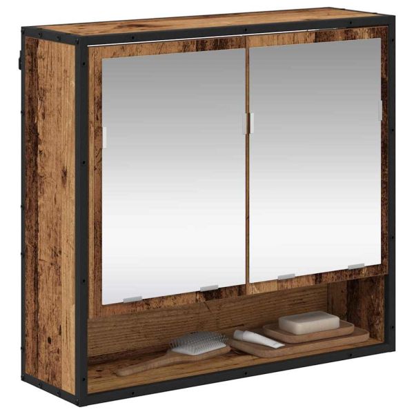 Стенен рафт Старо дърво 65 x 20 x 60 см