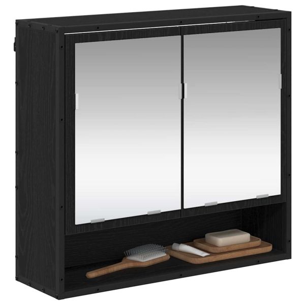 Стенен рафт Черния дъб 65 x 20 x 60 см
