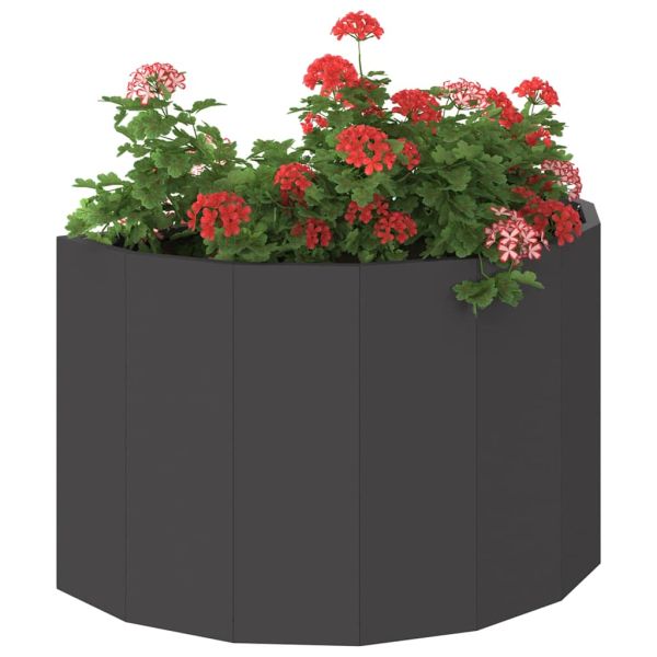 Кашпа Черно 60 x 30 x 35 см Стомана
