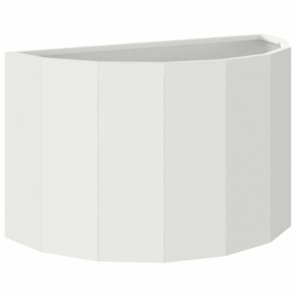 Кашпа Бяло 60 x 30 x 35 см Стомана