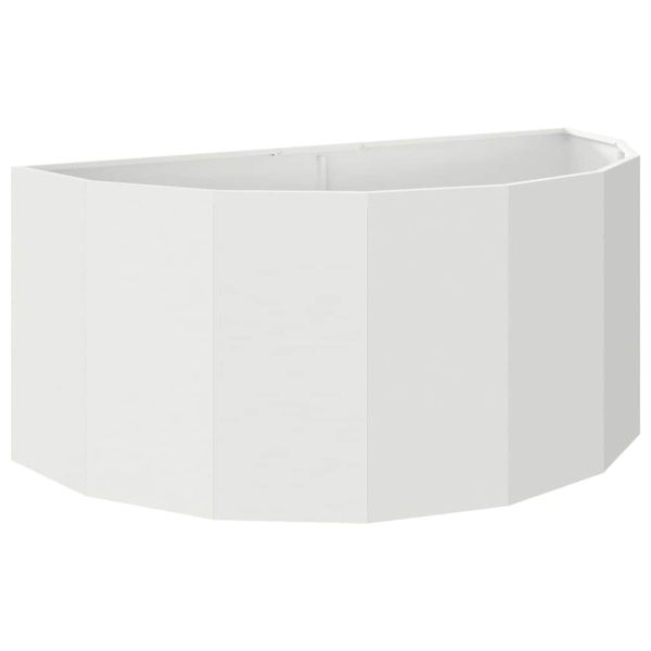 Кашпа Бяло 120 x 60 x 50 см Стомана