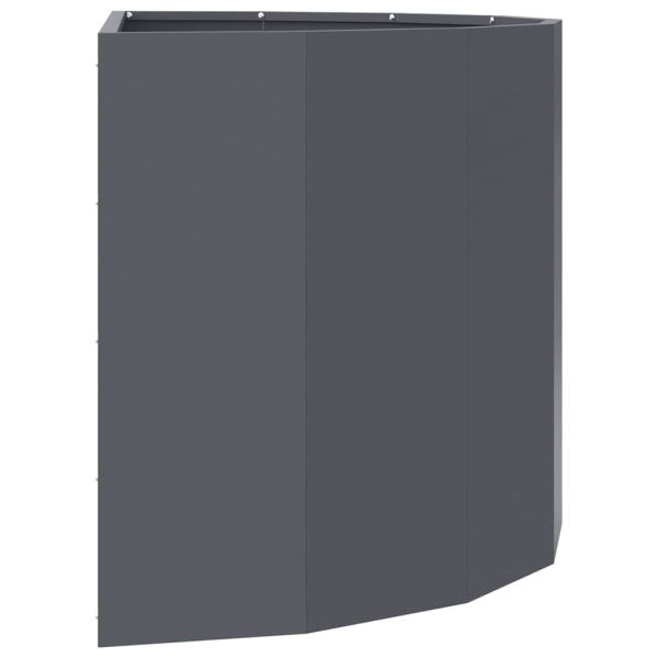 Кашпа Антрацит 90 x 45 x 50 см Стомана